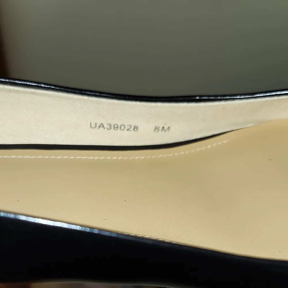 Coach Black Patent Pointed-Toe Kitten Heel Pumps - Picture 8 of 11